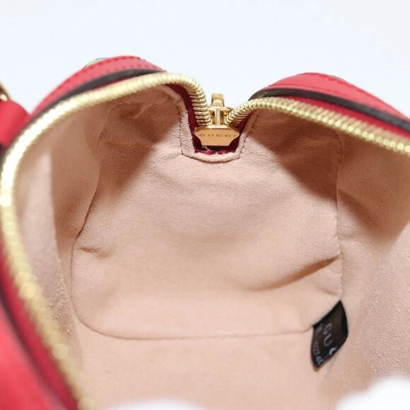 GUCCI GG Blooms Hand Bag PVC 2way Red Navy 546312 Auth 135290M - Picture 13 of 16